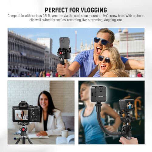 니워 Neewer TS006 Mini Camera Tripod for GoPro and iPhone with Ball Head