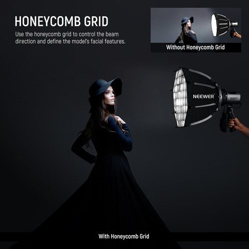 니워 Neewer NS1P Octagonal Softbox with Grid (17.7