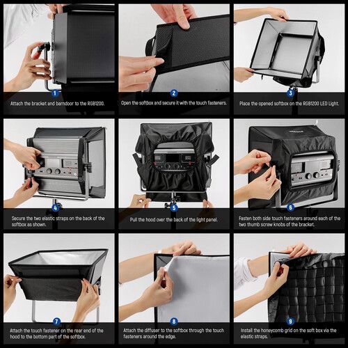 니워 Neewer Softbox with Grid for RGB1200 (13.6 x 14.6