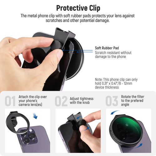 니워 Neewer FL-27 67mm CPL Filter for Smartphones