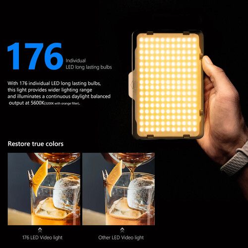 니워 Neewer On-Camera Dimmable 176 LED Lighting Panel