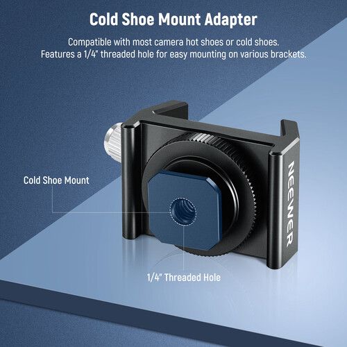 니워 Neewer Metal Telescope Finderscope Mount Adapter with Code Shoe Port