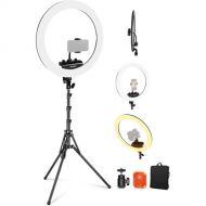 Neewer RP18B Pro Bi-Color LED Ring Light (Black, 18