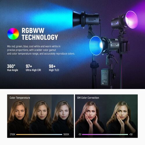 니워 Neewer MS60C RGB LED Monolight