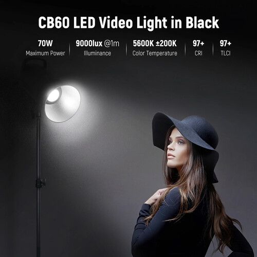 니워 Neewer CB60 Daylight LED Monolight (Black)
