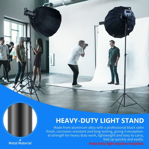 니워 Neewer Heavy-Duty Spring-Cushioned Light Stand (9.8')