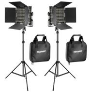 Neewer Bi-Color Video LED 2-Light Kit with Stands