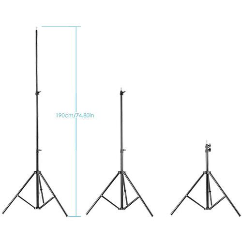 니워 Neewer Dimmable Bi-Color 480 LED Video 2-Light Kit with Stands