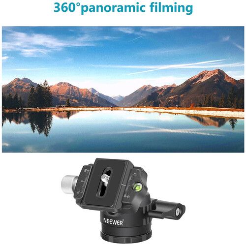 니워 Neewer LO28 Low-Profile Tripod Ball Head