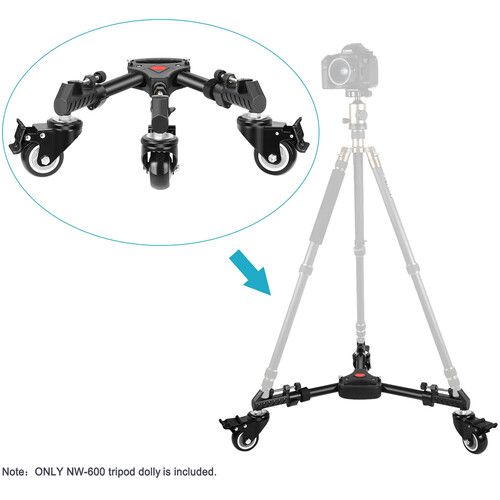 니워 Neewer NW-600 Heavy-Duty Tripod Dolly (Medium)