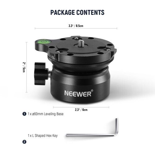 니워 Neewer GM15 Leveling Base (60mm)