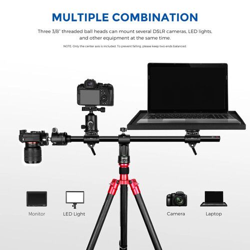 니워 Neewer Horizontal Tripod Center Axis (25