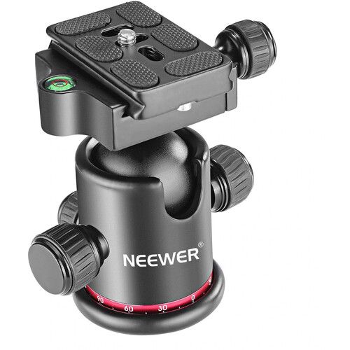 니워 Neewer Arca-Type Ball Head with QR Plate (Blue and Black)