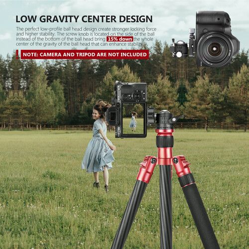 니워 Neewer GM-LO28-DK Low-Profile Tripod Ball Head