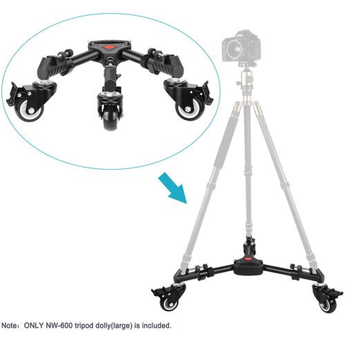 니워 Neewer NW-600 Heavy-Duty Tripod Dolly (Large)