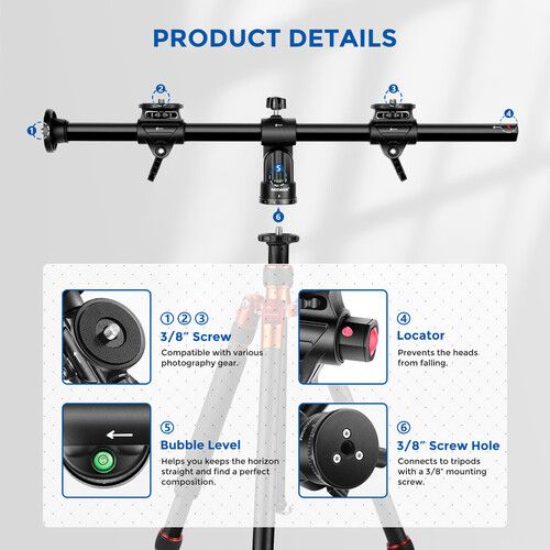 니워 Neewer Horizontal Tripod Center Axis (30