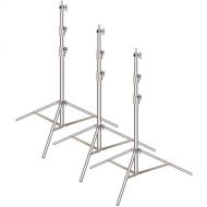 Neewer Foldable Stainless Steel Light Stand (8.5', 3-Pack)