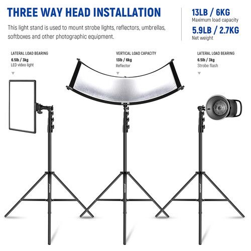 니워 Neewer Air-Cushioned Light Stand (13')