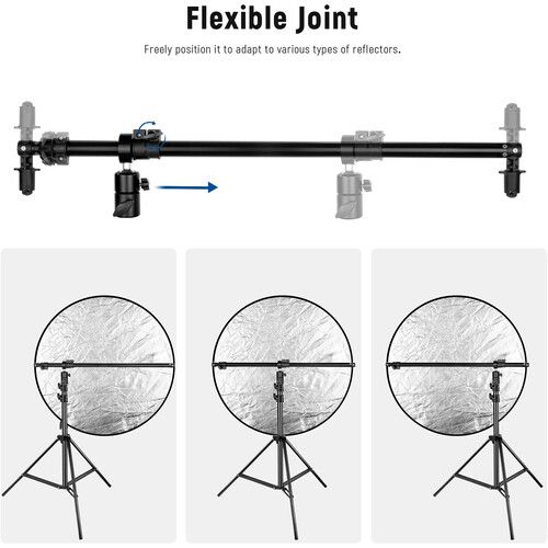 니워 Neewer Extendable Reflector Holder and Light Stand