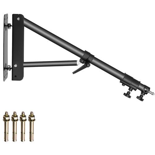 니워 Neewer Wall-Mounting Boom Arm (4.1', Black)