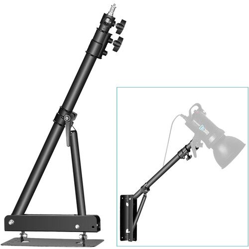 니워 Neewer Wall-Mounting Boom Arm (4.3', Black)