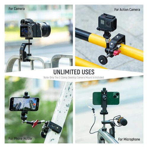 니워 Neewer Versatile C-Clamp Desktop Camera Mount