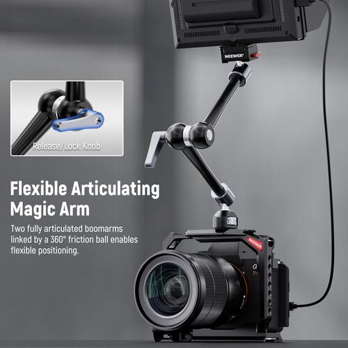 니워 Neewer Adjustable Friction Magic Arm with Quick Release Plate (11