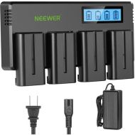 Neewer NP-F550 Battery 4-Pack with 4-Bay Charger Kit (2600mAh)