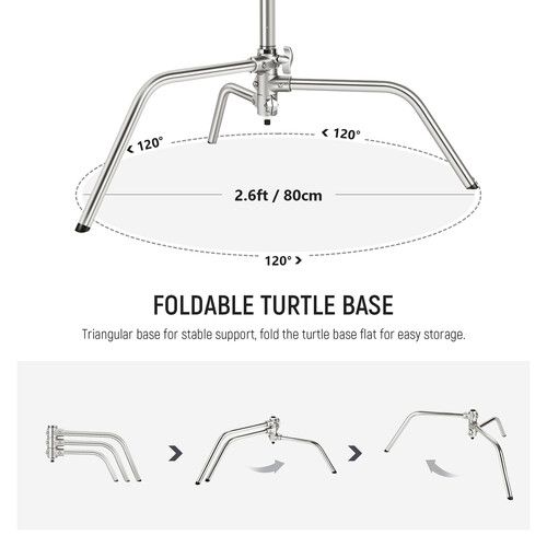 니워 Neewer Air-Cushioned C-Stand with Extension Arm