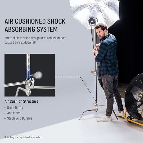 니워 Neewer Air-Cushioned C-Stand with Extension Arm