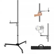 Neewer Light Stand with Casters & Sliding Arm (88