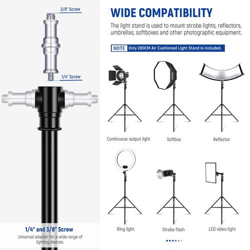 니워 Neewer Air-Cushioned Light Stand (9.2')