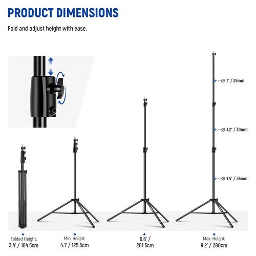 니워 Neewer Air-Cushioned Light Stand (9.2')