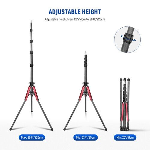 니워 Neewer ST210R Carbon Fiber Light Stand