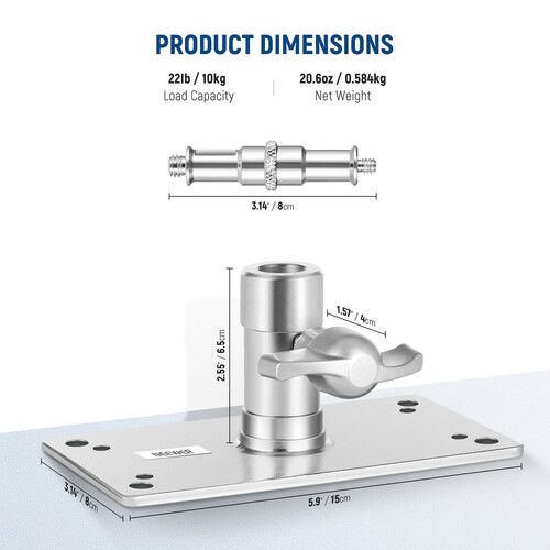 니워 Neewer Wall Ceiling Mount with 5/8