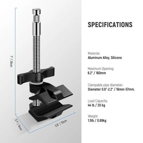 니워 Neewer End Jaw Grip (6