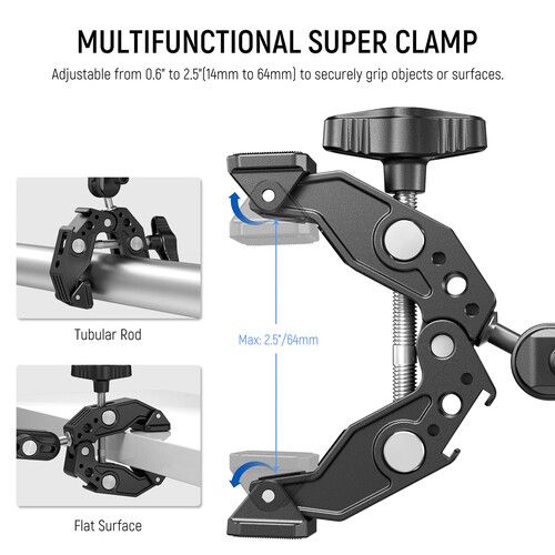 니워 Neewer UA036 Double Super Clamp