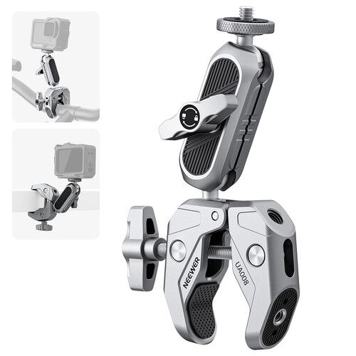 니워 Neewer UA008 Super Clamp with Ball Head Magic Arm (Silver)