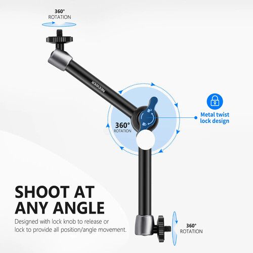 니워 Neewer ST20 Magic Arm with Super Clamp (11