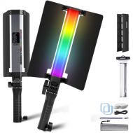 Neewer RGB1 Magnetic Handheld LED Light Stick with Barndoors (Silver, 9.8