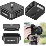 NEEWER Arca Type Quick Release Plate Kit, Four Side Slot Compatible with Arca Swiss Camera Mount Adapter with 1/4” 3/8