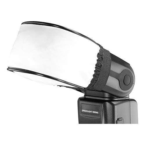 니워 Neewer Universal Soft Mini Flash Bounce Diffuser Cap Compatible with Canon, Nikon, Godox, Yongnuo, Neewer TT560 NW550 NW561 NW570 NW580 NW625 NW635 NW-670 750II NW645 NW655 Speedlite Flashes