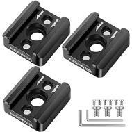 NEEWER 3 Pack Cold Shoe Mount Adapter, Cold Shoe Bracket with 1/4