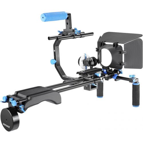 니워 [아마존 핫딜]  [아마존핫딜]Neewer Film Movie Video Making System Kit for Canon Nikon Sony and Other DSLR Cameras Video Camcorders, includes: C-shaped Bracket,Handle Grip,15mm Rod,Matte Box,Follow Focus,Shoul