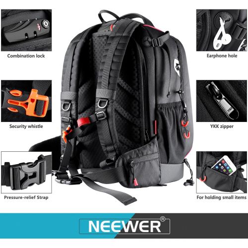 니워 [아마존 핫딜]  [아마존핫딜]Neewer Pro Camera Case Waterproof Shockproof Adjustable Padded Camera Backpack Bag with Anti-theft Combination Lock for DSLR,DJI Phantom 1 2 3 Professional Drone Tripods Flash Lens