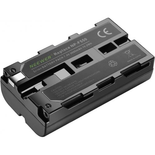 니워 [아마존 핫딜]  [아마존핫딜]Neewer NP-F550 Battery Charger Set for Sony NP F970,F750,F960,F530,F570,CCD-SC55,TR516,TR716,and More (2-Pack Replacement Battery, Dual Slot Charger)