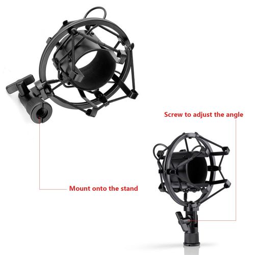 니워 [아마존 핫딜]  [아마존핫딜]Neewer USB Microphone for Windows and Mac with Suspension Scissor Arm Stand, Shock Mount, Pop Filter, USB Cable and Table Mounting Clamp Kit for Broadcasting and Sound Recording (B