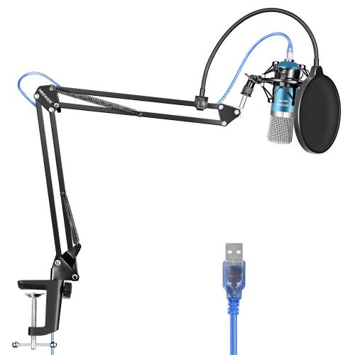 니워 [아마존 핫딜]  [아마존핫딜]Neewer USB Microphone for Windows and Mac with Suspension Scissor Arm Stand, Shock Mount, Pop Filter, USB Cable and Table Mounting Clamp Kit for Broadcasting and Sound Recording (B