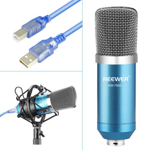 니워 [아마존 핫딜]  [아마존핫딜]Neewer USB Microphone for Windows and Mac with Suspension Scissor Arm Stand, Shock Mount, Pop Filter, USB Cable and Table Mounting Clamp Kit for Broadcasting and Sound Recording (B