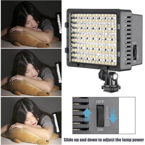 니워 [아마존 핫딜]  [아마존핫딜]Neewer 2x160 LED Dimmable Ultra High Power Panel Lighting Kit for Digital Camera Camcorder Includes: (2)CN-160 Light, (2)5.9x6.7 inches Softbox, (2)Battery Replacement, (2)6 feet L